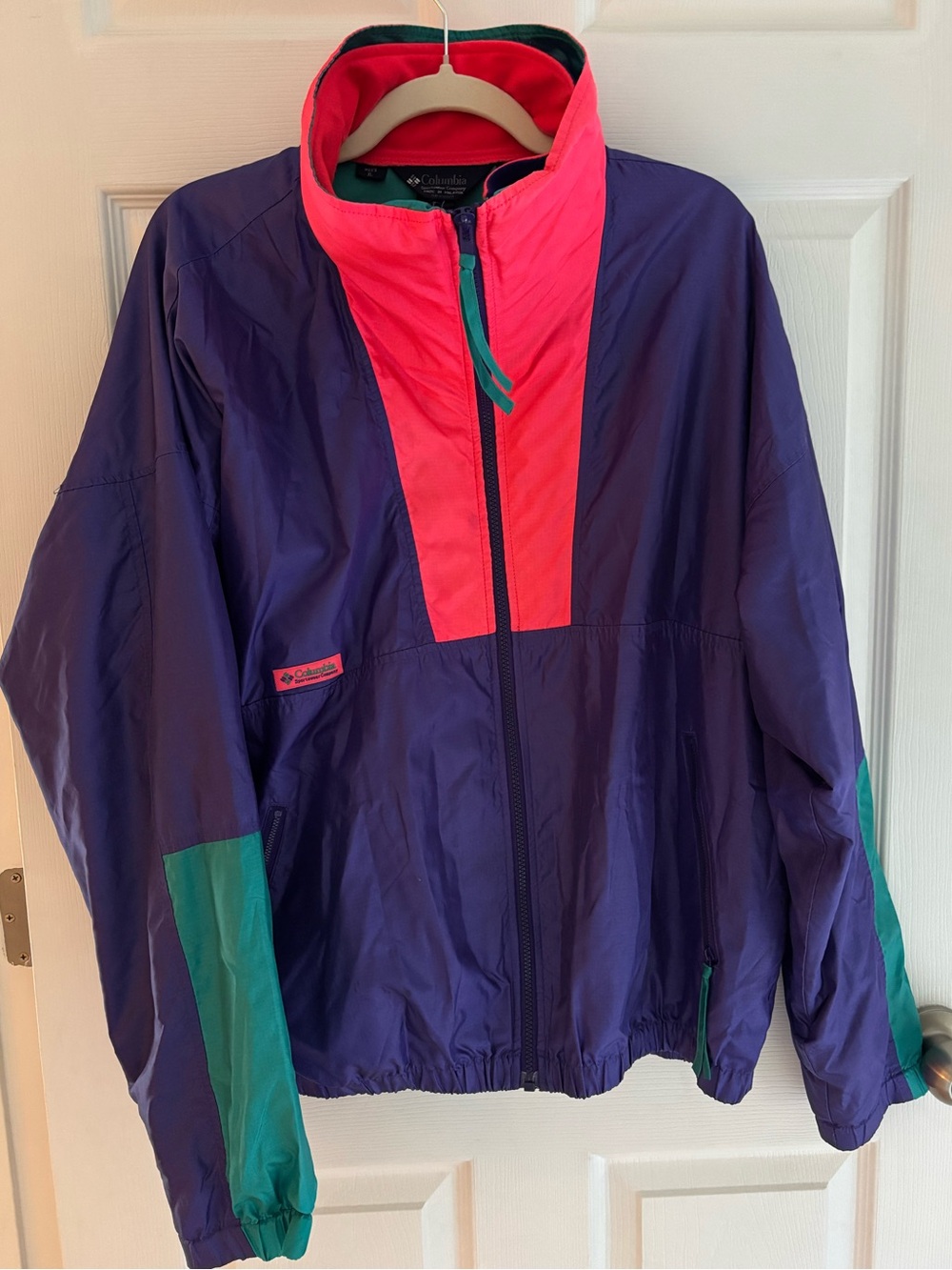 Vintage 90s Columbia Intertrainer Windbreaker Jacket Men’s XL - MINT